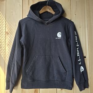 Carhartt Long Sleeve Hoodie Sweater Youth Medium 10-12